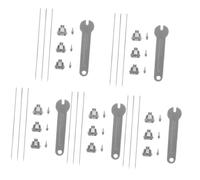 OSALADI 5 Set Accessori per Aerografo Kit Tappo Ugello Aerografo Sostituzione degli Ugelli Aerografati Parti di Ricambio Dell'aerografo Ago Dell'aerografo Accessori per Aerografi Rame