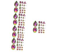 OSALADI 5 Set Decorazione per Trapano Ad Artiglio Arredamento della Strass Glitter Piccoli Strass Abbigliamento Cucito Strass Shinestones di Artiglio di Piatto Bicchiere 50 Pezzi * 5