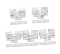OSALADI 5 Set Patch per Trapano Viso Gemma del Viso Perle di Perle Cristalli Gioiello Adesivi per Gioielli per Il Viso Adesivi in Cristallo per Il Viso Acrilico 10 Fogli*5