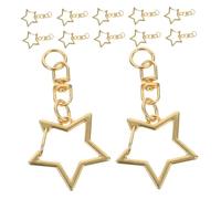 OSALADI 50 Pezzi Ganci Molla Stella in Metallo Elettroplaccato Clip Girevoli Resistenti per Portachiavi Accessori Fai da Te per Gioielli e Borse Design Compatto e Leggero per