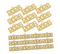 OSALADI 50 pezzi Pendenti Ciondoli in per Gioielli Fai da Te Charms per Braccialetti e Portachiavi Accessori Resistenti e Luminosi per Festa di Laurea e Ricorrenze