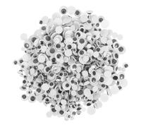 OSALADI 500 Pezzi Occhi Mobili Adesivi Neri per Artigianato da Occhietti Autoadesivi Rotondi per Scrapbooking e Lavoretti Fai da Te Creativi