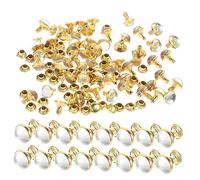 OSALADI 50pezzi Rivetti Turchesi per Borchie e Punte Kit Accessori Fai da Te per Decorare Collane Borse e Scarpe