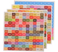 OSALADI 5sets Etichette Adesive Numeri per Classificazione Croce Adatte Scatole Stoccaggio Bottiglie Chiavi e Barattoli Segni Numerici Chiari per Organizzazione Facile e Fai da Te Manuale