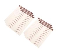 OSALADI 6 Fogli Adesivi per Sopracciglia Finte 3D Impermeabili Strisce Autoadesive per Modellare Sopracciglia da Donna Tatuaggi Temporanei per Trucco e Eventi