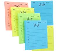 OSALADI 6 Pezzi Memo Pad Adesivi Portatili Blocco Note Autoadesivo per Scuola Quadernino Tascabile per e Pianificazione Colore Casuale