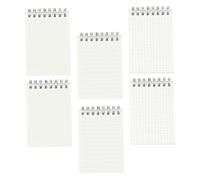 OSALADI 6 Pezzi Taccuini Tascabili Notepad Mini per Pianificazione e Design e per Studenti e Ufficio Copertina per Organizzazione e Sviluppo Buone Abitudini