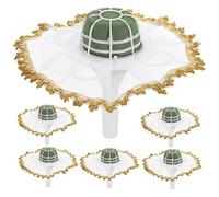 OSALADI 6 Set di Cappelli Portafiori per Decorazioni Nuziali Portafiori per Damigelle d'Onore Gypsophila Bouquet da Sposa per Matrimoni Manici Floreali per Sempre Bouquet da