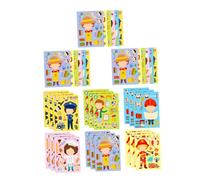 OSALADI 6 Set Sticker Puzzle Professionali per Accessori Costume Carriera Educativo Diy per Sviluppo Motorio Creatività e Attività Interattive