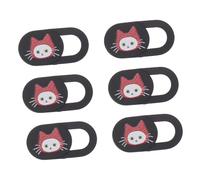 OSALADI 6pezzi Copertura Webcam Cat Pattern per Laptop e Smartphone Protezione Privacy Design e Facile Usare e Compatibile Dispositivi