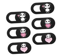 OSALADI 6pezzi Webcam Cover Slide Design Panda Copertura Privacy Per Tablet e Laptop Protezione Anti-peeping Facile Usare Realizzata e Decorativo