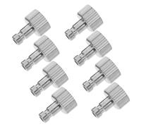 OSALADI 8 Pezzi Adattatore Femmina Filettato per Aerografo con Raccordo Sgancio Kit Sostituzione per Tubo Aerografo Materiale Robusto per Progetti Pittura e Artigianato DIY