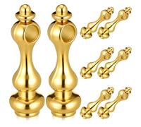 OSALADI 8 Pezzi Fusi Metallici in Ferro per Mobili Testa a Zucca, Robusti di Facile Installazione, Tappo Terminale per Ringhiera in Vetro per Mobili e Armadi Vino