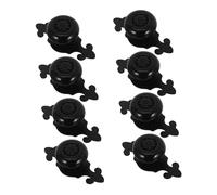 OSALADI 8 Pezzi in ceramica monoforo manopole hardware del comò Maniglia per mobili maniglie per mobili per cassettiera manette maniglie raccordo della porta di Nero