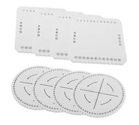 OSALADI 8 Pezzi Kumihimo Braiding Disk in Schiuma Resistente Piastre Rotonde e Quadrate per Creazione Braccialetti Fai da Te Accessorio Versatile per Manuali