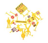 OSALADI 84 pezzi Mini Coni Stradali e in Miniatura Decorazioni Realistiche per Diorami e Scenari Costruzione Portatile e Compatto per Giochi Creativi
