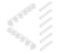 OSALADI 8pezzi Contenitore Trasparente per Colori in Plastica Barattoli Vuoti Coperchio per Conservazione di Oggetti Artistici e Artigianali per Aule Scuole e Campi Estivi Artistici