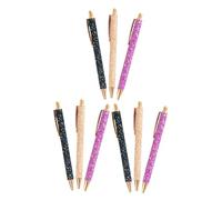 OSALADI 9 Pezzi Penne Glitterate Multicolore Retrattili con Paillettes Penne Eleganti per Scuola Ufficio e Business Design e per Donne e Ragazze