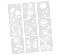 OSALADI 9pezzi Stencil per Dipingere su Legno e Grandi e Piccoli Modelli Farfalle e per Artigianato Pittura Fai da Te e attività Genitori-Figli Flessibili Riutilizzabili e Facili da
