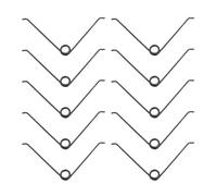 OSALADI a V per Cesoie da Potatura 20 Pezzi in Acciaio al Manganese a Torsione Resistenti ed Elastiche per Attrezzi da Giardinaggio Ricambi per Forbici da Potatura Adatte per