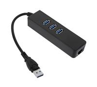 OSALADI Adattatore Ethernet USB Type-c Mbps con Hub Dati USB Porte Convertitore LAN per Pc e Laptop Nero
