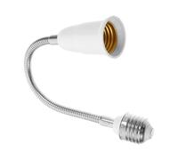 OSALADI Adattatore Lampadina E27 Prolunga Flessibile e Base a Vite Grande in Metallo e PC per Uso Interno ed Esterno Stabilità e Sicurezza Garantite
