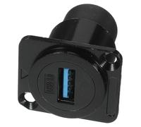 OSALADI Adattatore per Accoppiatore USB 3.0 Femmina Coperchio Protettivo, Connettore di Paratia per Montaggio a Pannello, Connettore USB Industriale per Trasferimento Dati Alta Velocità