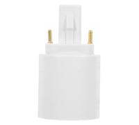 OSALADI Adattatore per Base Lampada a 2 Pin G24d a Portalampada E27, Convertitore per Spina Presa Luce, Compatibile Lampadine LED e Risparmio Energetico, Uso Domestico e Ufficio