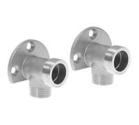 OSALADI Adattatore Per Rubinetto Doccia Da Parete Kit Montaggio Gomito in Acciaio Inossidabile Supporto Doccia Esterno Senza Necessità Di Muratura 2 Pezzi