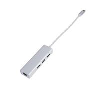 OSALADI Adattatore USB Ethernet con Hub Dati USB Type-c e Convertitore di Rete LAN Gigabit da Mbps per Pc Laptop TV