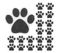 OSALADI Adesivi Antiscivolo per Pavimenti Impronta di Zampa di Cane e Gatto, 20 Pezzi, Materiale Peva Nero, Decorazione per Cucina e Camere da Letto