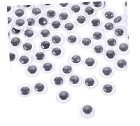 OSALADI Adesivi Occhi Autoadesivi Plastica per Lavoretti Creativi Stickers Occhi Resistenti e Facili da Usare per DIY Amigurumi e Progetti Fai da Te Confezione da Neri e