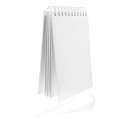 OSALADI Album Fotografico Scrapbook Bianco con Pagine Vuote in Carta Rilegatura Spirale e Nastro Fiocco per Album Foto Fai da Te Memorie di Famiglia Matrimonio e Viaggi