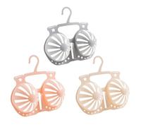 OSALADI Appendiabiti Creativo per Reggiseno e Biancheria Intima in PP Robusto Set da 3 Pezzi Accessori Stendino Salvaspazio Colore Casuale Stile Casuale