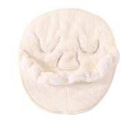 OSALADI Asciugamano Viso in Pile Corallo Spesso Maschera, Asciugamano per Impacchi Caldi e Freddi, Fascia Elastica Fissa a 3 Fori per Cura del Viso e Trattamento Idratante Quotidiano