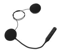 OSALADI Auricolare Wireless per Casco Moto, Interfono Integrato per Biker | Comandi Facili Guanti, Bassi Potenti e Alti Nitidi, Plastico Nero per Caschi Integrali