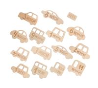 OSALADI Baby Sign - Carte in Legno Per La Crescita Del Neonato 12 Mesi Per Baby Shower