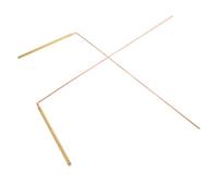 OSALADI Bacchette Radiestesia Flessibili in Rame 2 Pezzi Design Bicolore per Rilevamento Acqua e Oggetti Sepolti in Ambienti Domestici