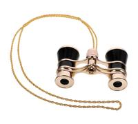 OSALADI Binocolo Da Teatro Per Adulti Mini Binocolo Da Viaggio Con Catena Robusta Costruzione in Ferro Alla Moda Per Concerti Dopera Allaperto