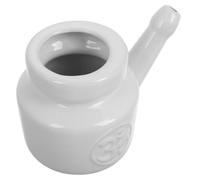 OSALADI Brocca in Ceramica Bianca da 350ml per Lavaggio Nasale, Pulitore dei Seni Nasali Versatile e Non Irritante, per Yoga e Cambi Stagionali