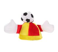 OSALADI Cappello a Forma di Mano da Calcio in Velluto per Appassionati, Accessorio Versatile per Feste a Tema Calcio e Giornate di Partita, Design Unico ed Elegante