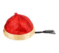 OSALADI Cappello da Cosplay Dell'imperatore Cinese Tradizionale in Stile Antico, Copricapo Hanfu per Adulti, Accessorio per Spettacoli Teatrali e Feste a Tema, Colore Viola Scuro