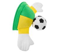 OSALADI Cappello da Tifoso di Calcio a Forma di Pallone in Velluto con Design Mani che Applaudono, Comodo e Facile da Indossare per Feste e Giornate di Partita