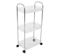 OSALADI Carrello Estetista Ruote Multi-livello in Pet Mobile e Salvaspazio Design a Strati per Saloni di Bellezza e Parrucchieri
