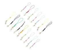 OSALADI Cinturino per Telefono Clip a Moschettone, Cordino da Polso Colorato Resistente, Set da 15 Pezzi per Cellulare, Accessorio Decorativo Leggero per Feste e Uso Colore