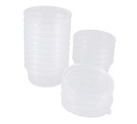 OSALADI Contenitori in Plastica per Conservazione Argilla e Palline con Coperchio 15 Pezzi Scatole Bianche Anti-estrusione a Tenuta Stagna per Organizzazione Artigianale