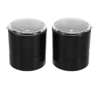 OSALADI Coperchi Macina Sale e Pepe in Acciaio Inox 2 Pezzi, Copertura Superiore Shaker Regolabile per Spezie, Accessori Cucina Compatti e Resistenti per Macinapepe Manuale