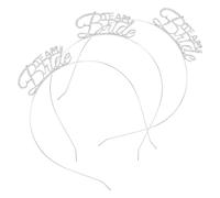 OSALADI Copricapo per Addio al Celibato in Metallo Argentato, Set 3 Pezzi, Cerchietto per Chioma da Donna, Decorazioni per Feste Singole e Accessori Chioma Argento per Serate tra Amiche