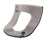 OSALADI Copriwater in Peluche Spesso con Cerniera e Maniglia Cuscino Riscaldante e Imbottitura per Sedile del Water Tappetino Lavabile per Bagno Domestico Comfort e Igiene per Tutta la