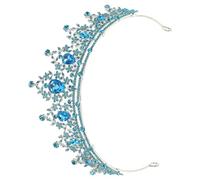 OSALADI Corona Barocca Retrò da Sposa Strass di Cristallo, Copricapo a Corona Leggero e Comodo per Matrimoni, Feste e Cerimonie, Tiara Nuziale Elegante per Donne e Ragazze